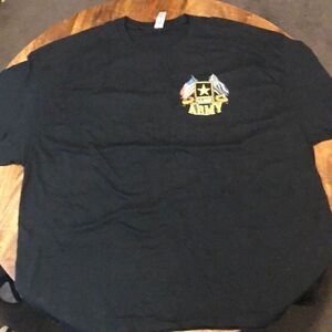 US Army Men’s double flag t-shirt 3XL NWOT